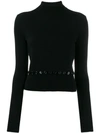 ALEXANDER MCQUEEN KNITTED POLO TOP