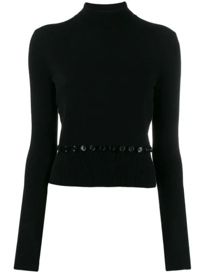 Alexander Mcqueen Turtleneck Jumper In Black