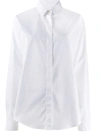 Saint Laurent White Classic Cotton Shirt In Animal Print