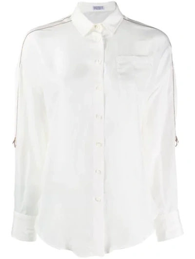 Brunello Cucinelli 3/4 Length Sleeve Shirt In Neutrals