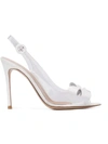 GIANVITO ROSSI BOW-EMBELLISHED SLINGBACK SANDALS