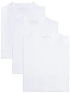 Prada Classic T-shirt Three-pack In White