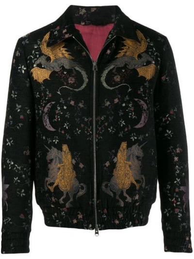 Etro Floral Jacquard Bomber Jacket - 黑色 In Black