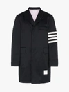 THOM BROWNE THOM BROWNE UNCONSTRUCTED CLASSIC CHESTERFIELD COTTON OVERCOAT,MOU543A0378814072979