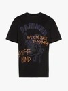 Faith Connexion Damned Print T-shirt In Black