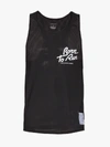 Satisfy Born To Run Print Perforated Vest In Black