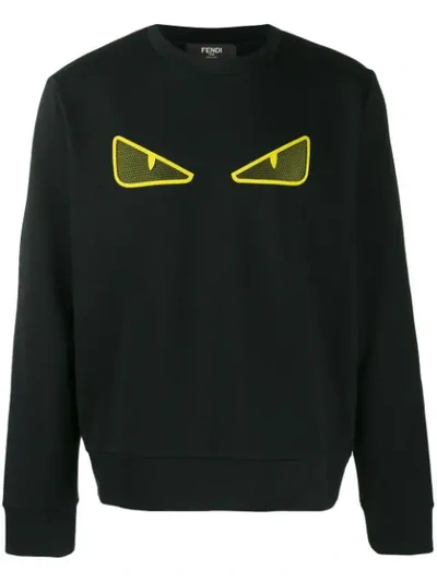 Fendi Bag Bugs Eye Motif Sweater - 黑色 In Black