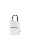 Balenciaga Logo-print Tote Bag In White
