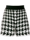ALEXANDER MCQUEEN HOUNDSTOOTH KNITTED SHORTS