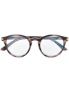 CARTIER CARTIER ROUND GLASSES - BROWN