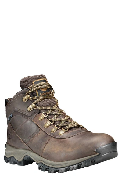 Timberland Mt. Maddsen Waterproof Hiking Boot In Dk Brown Full Grain