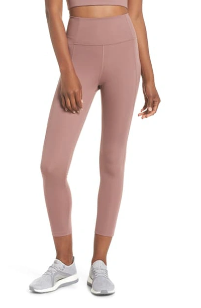 Girlfriend Collective High Waist 7/8 Leggings In Rose Quartz