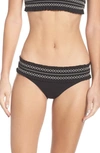 Tory Burch Costa Hipster Bikini Bottoms Black/new Ivory In Black/ New Ivory