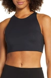 Girlfriend Collective Black Topanga Tank Sports Bra In Black
