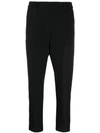 ANN DEMEULEMEESTER CROPPED TAPERED TROUSERS