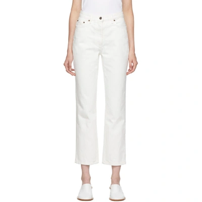 The Row White Charlee Jeans In Wht White