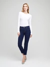 L Agence L'agence Sada High Rise Crop Slim Jeans In Crescent In Lexington