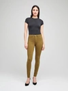 L Agence Marguerite High-rise Skinny Coated Jeans In Cedar