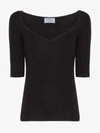 PRADA PRADA SILK AND CASHMERE SWEATER,P24R0LS19240J13983845