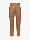 BURBERRY BURBERRY BIKER LEATHER TROUSERS,801728214101091