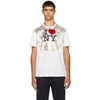 Versace Ny Medusa Motif Print T-shirt In White