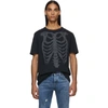 SAINT LAURENT SAINT LAURENT BLACK SKELETON T-SHIRT