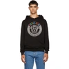 Versace Medusa Head And Rainbow Logo-embroidered Hoodie In Black