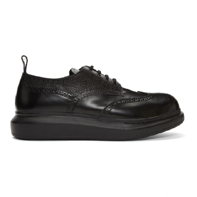 Alexander Mcqueen Black Hybrid Brogues