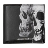 ALEXANDER MCQUEEN ALEXANDER MCQUEEN BLACK TORN SKULL BIFOLD WALLET