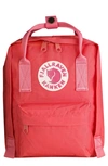 Fjall Raven Mini Kånken Water Resistant Backpack In Peach Pink