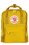 Fjall Raven Mini Kånken Water Resistant Backpack In Warm Yellow