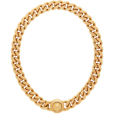 Versace Gold Tribute Necklace In Kot Gold