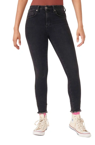 Free People We The Free High Waist Ankle Denim Leggings In Black