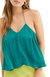 FREE PEOPLE CALLIE HALTER NECK BODYSUIT,OB990353