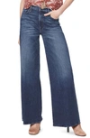 Mother The Undercover High Waist Wide Leg Jeans In Just One Sip