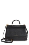 DOLCE & GABBANA LARGE MISS SICILY TOP HANDLE LEATHER SATCHEL,BB6755AA409