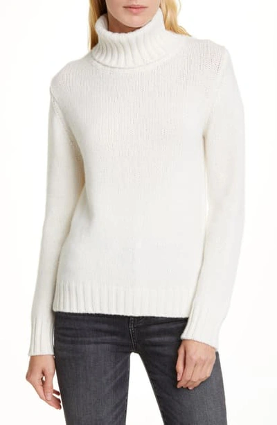 Allude Cashmere Turtleneck Sweater In Ivory