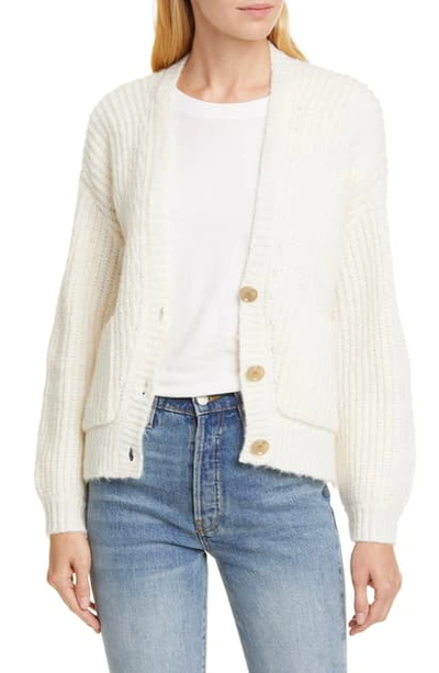 Allude V-neck Cardigan In Ivory