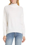 ALLUDE MOCK NECK CASHMERE SWEATER,195-11163