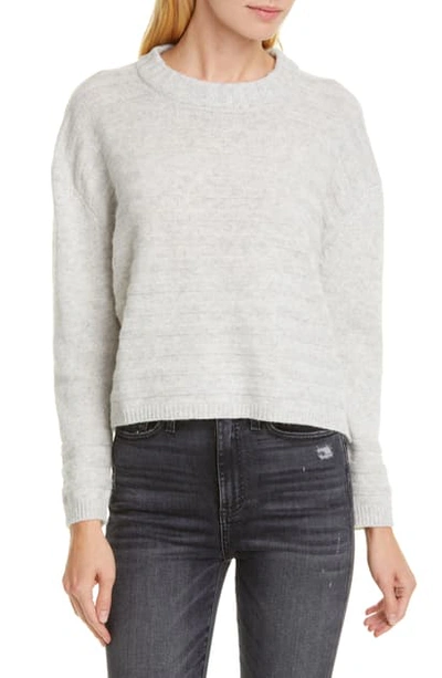 Allude Rib Wool & Cashmere Sweater In Grey