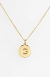 KATE SPADE ONE IN A MILLION INITIAL PENDANT NECKLACE,WBRU7650
