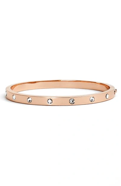 Kate Spade Set In Stone Stone Hinged Bangle In Gold