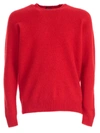 Drumohr Long-sleeve Fitted Sweater In Rosso