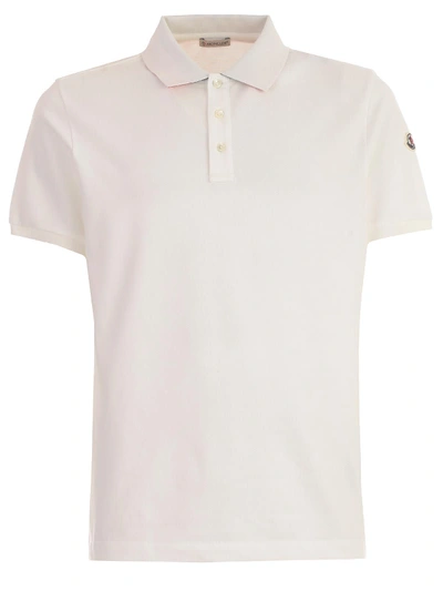 Moncler Polo S/s 3 Buttons In White