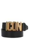 DSQUARED2 DSQUARED2 ICON PLATE BUCKLE BELT