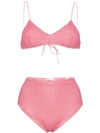 Oseree Lumière High-rise Bikini Set In Pink