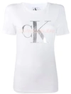 Calvin Klein Jeans Est.1978 Logo Print T-shirt In White