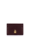 ALEXANDER MCQUEEN ALEXANDER MCQUEEN BEETLE DETAIL CARDHOLDER - 紫色