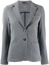 CIRCOLO 1901 CIRCOLO 1901 FITTED BUTTON BLAZER - 灰色