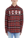 DSQUARED2 DSQUARED2 ICON PRINT CHECKERED SHIRT